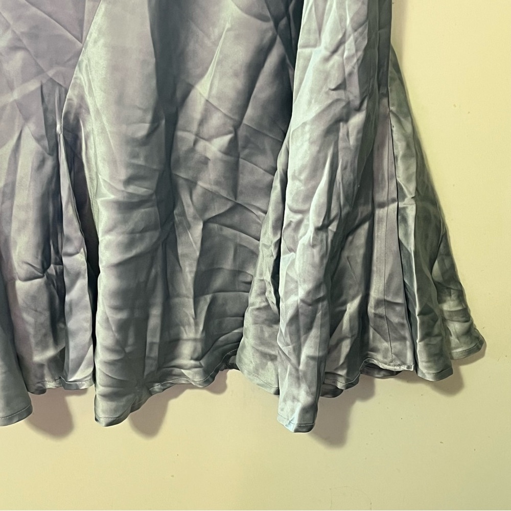 Cami NYC Silver Midi Skirt with Shimmering Elegance - Picture 4 of 8
